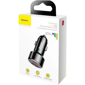 Kup Ładowarka samochodowa Baseus Magic USB + USB-C QC 4.0 PD 45W (czarna) - BSU704BLK - {ean13} - Sklep Home Screen