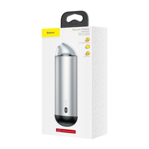 Kup Aspirator auto fără fir Baseus Capsule 65W (argintiu) - BSU706SLV - {ean13} - Sklep Home Screen