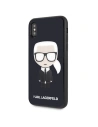 Kup Karl Lagerfeld KLHCPXDLFKBK iPhone X/Xs navy black hard case Iconic Karl Glitter - KLD196NAVBLK - {ean13} - Sklep Home Screen