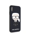 Kup Karl Lagerfeld KLHCPXDLFKBK iPhone X/Xs husă tare navy black Iconic Karl Glitter - KLD196NAVBLK - {ean13} - Sklep Home Screen