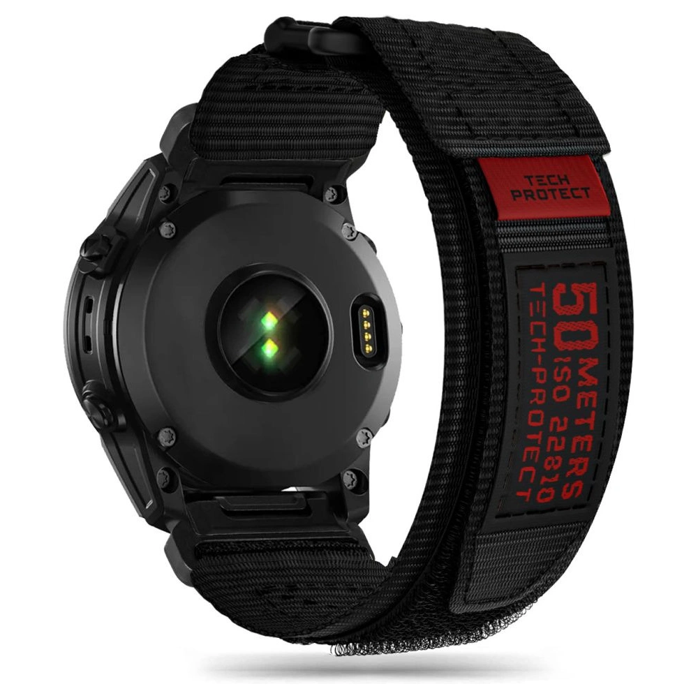 [OUTLET] Pasek Tech-Protect Scout Pro Garmin Fenix 5 / 6 / 6 Pro / 7 Black