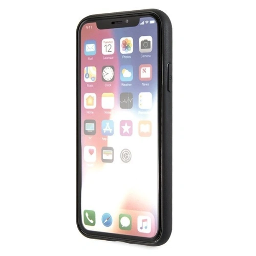 Kup Karl Lagerfeld KLHCPXDLFKBK iPhone X/Xs husă tare navy black Iconic Karl Glitter - KLD196NAVBLK - {ean13} - Sklep Home Screen
