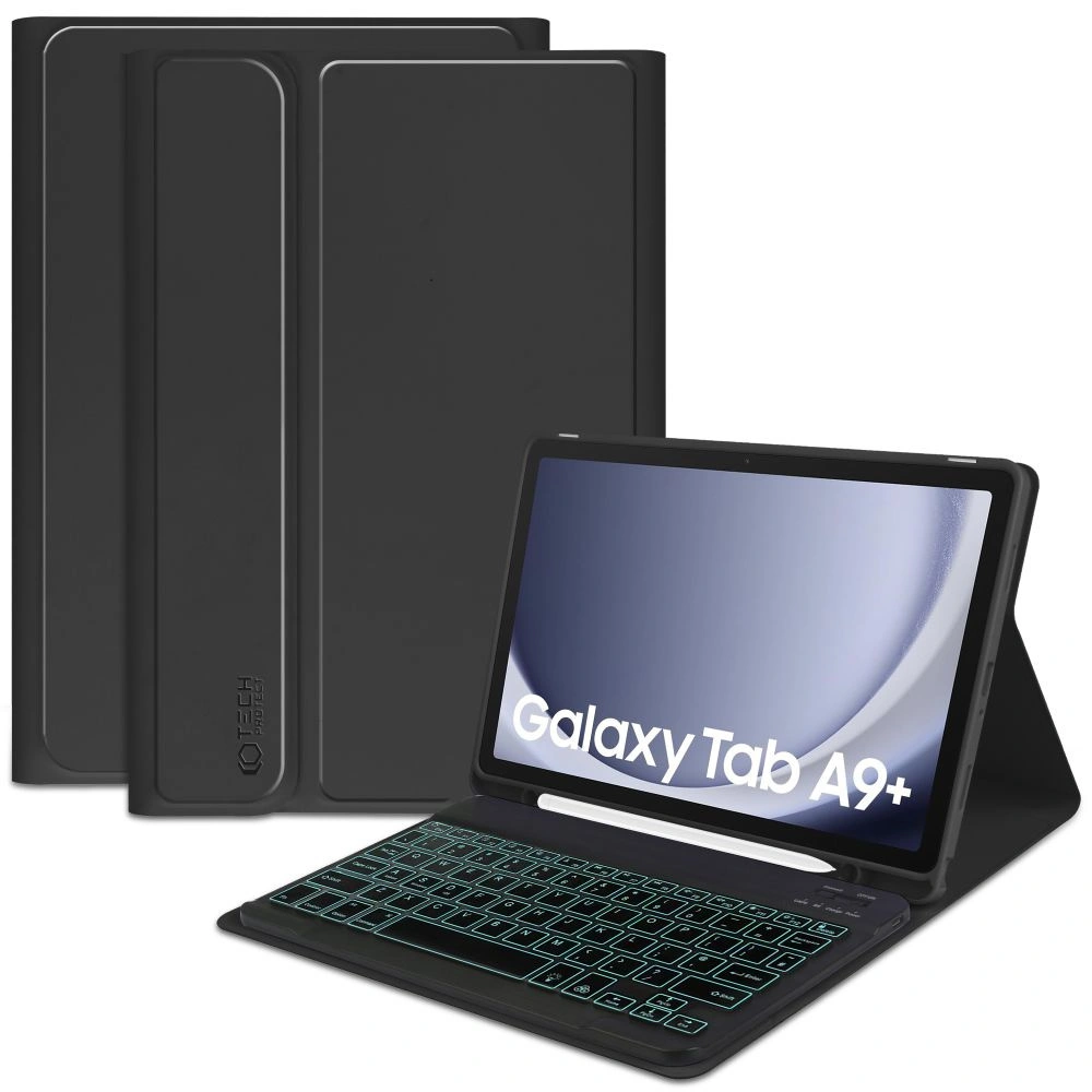 [OUTLET] Etui Tech-Protect SmartCase Pen + Keyboard Samsung Galaxy Tab A9+ Plus 11.0 X210 / X215 / X216 Black