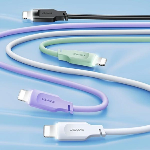 Buy [OUTLET] USAMS Lithe Series Cable USB/Lightning Fast Charging 2,4A 1,2m purple (US-SJ565) - OT-697 - {ean13} - Home Screen Store Europe