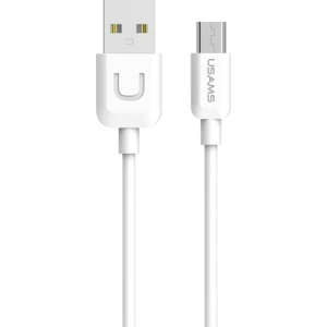 [OUTLET] USAMS Cable U-Turn microUSB 1m white 2A MICUSBXD02 (US-SJ098)