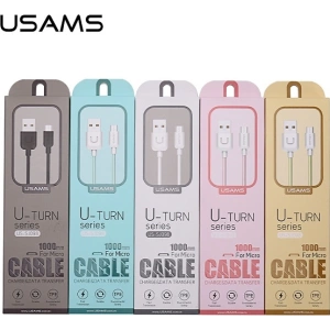 Kup [OUTLET] Kabel USAMS U-Turn microUSB 1m biały/white 2A MICUSBXD02 - OT-698 - {ean13} - Sklep Home Screen