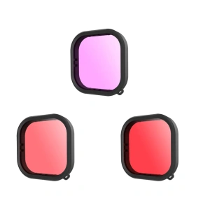Kup [OUTLET] Set de filtre impermeabile Telesin pentru GoPro Hero 9 / Hero 10 (GP-FLT-904) - OT-694 - {ean13} - Sklep Home Screen