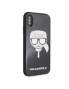 Kup Karl Lagerfeld KLHCPXDLHBK iPhone X/Xs fekete/black Iconic Glitter Karl`s Head - KLD197BLK - {ean13} - Sklep Home Screen