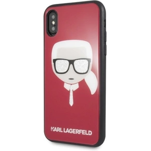 Kup Karl Lagerfeld KLHCPXDLHRE iPhone X/Xs rot/rot Iconic Glitter Karl`s Head - KLD198RED - {ean13} - Sklep Home Screen