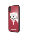 Buy Karl Lagerfeld KLHCPXDLHRE iPhone X/Xs red Iconic Glitter Karl`s Head - KLD198RED - {ean13} - Home Screen Store Europe