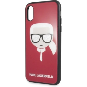 Kup Karl Lagerfeld KLHCPXDLHRE iPhone X/Xs rot/rot Iconic Glitter Karl`s Head - KLD198RED - {ean13} - Sklep Home Screen