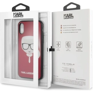 Kup Karl Lagerfeld KLHCPXDLHRE iPhone X/Xs rot/rot Iconic Glitter Karl`s Head - KLD198RED - {ean13} - Sklep Home Screen