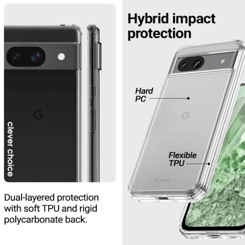 Buy Crong Crystal Shield Cover Google Pixel 8A clear - CRG775 - {ean13} - Home Screen Store Europe