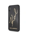 Kup Karl Lagerfeld KLHCPXDLKSBK iPhone X/Xs czarny/black hard case Signature Glitter - KLD199BLK - {ean13} - Sklep Home Screen