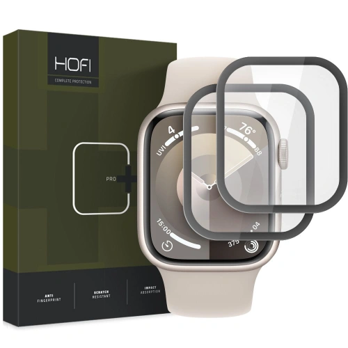 Kup Hofi Hybrid Pro+ Apple Watch 7/8/9 41mm black [2 PACK] - HOFI508 - {ean13} - Sklep Home Screen