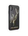 Kup Karl Lagerfeld KLHCPXDLKSBK iPhone X/Xs czarny/black hard case Signature Glitter - KLD199BLK - {ean13} - Sklep Home Screen