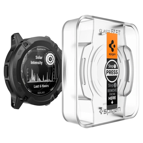 Kup Gehärtetes Glas Spigen GLAS.tR ez Fit Garmin Instinct 2x Solar Klar [2 PACK] - SPN3424 - {ean13} - Sklep Home Screen