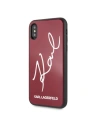 Kup Karl Lagerfeld KLHCPXDLKSRE iPhone X/Xs rot/rot Hartschalenetui Signature Glitter - KLD200RED - {ean13} - Sklep Home Screen