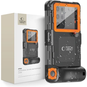 Kup Uniwersalne etui wodoodporne Tech-Protect IPX8 Universal Diving Waterproof Case black/orange - THP2902 - {ean13} - Sklep Home Screen
