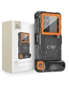 Univerzální voděodolné pouzdro Tech-Protect IPX8 Univerzální potápěčské vodotěsné pouzdro černá/oranžová