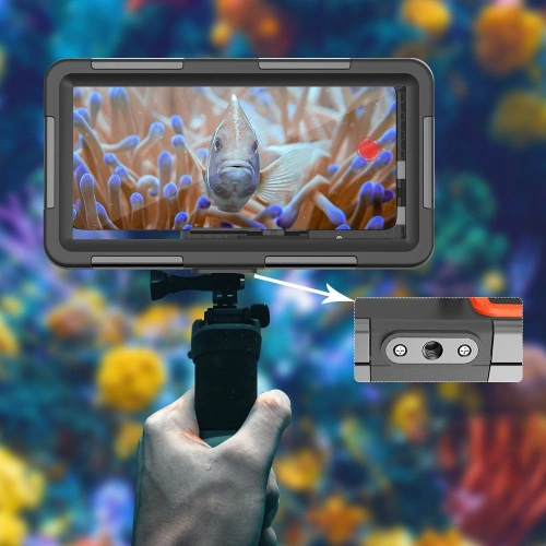 Kup Uniwersalne etui wodoodporne Tech-Protect IPX8 Universal Diving Waterproof Case black/orange - THP2902 - {ean13} - Sklep Home Screen