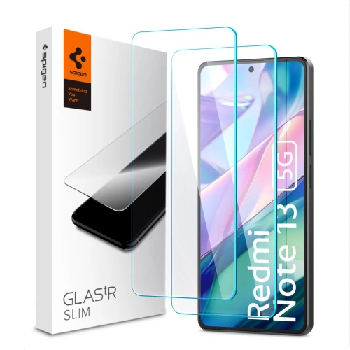Kup Sticlă securizată Spigen GLAS.tR Slim Xiaomi Redmi Note 13 5G Clear [2 PACK] - SPN3427 - {ean13} - Sklep Home Screen