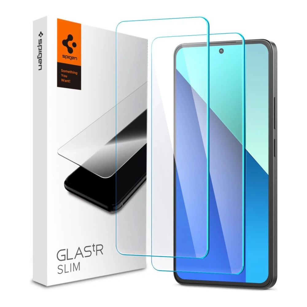 Szkło hartowane Spigen GLAS.tR Slim Xiaomi Redmi Note 13 4G / LTE Clear [2 PACK]