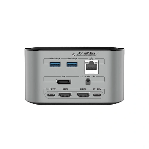 Kup Stacja dokująca 14w1 Blitzwolf BW-TH12 DC, 4xUSB-A 3.0, 3xUSB-C, M.2 SATA 3.0 SSD, 2xHDMI, DP, RJ45, jack 3.5mm - BLZ599 - {ean13} - Sklep Home Screen