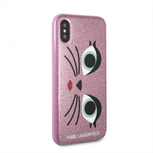 Kup Karl Lagerfeld KLHCPXGLCHPI iPhone X hard case pink/różowy K-Paris - KLD201PNK - {ean13} - Sklep Home Screen