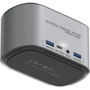 Kup Statie de docare 14w1 Blitzwolf BW-TH12 DC, 4xUSB-A 3.0, 3xUSB-C, M.2 SATA 3.0 SSD, 2xHDMI, DP, RJ45, jack 3.5mm - BLZ599 - {ean13} - Sklep Home Screen