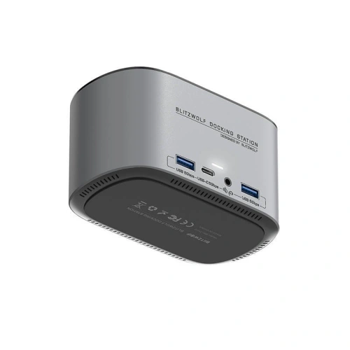 Kup Stacja dokująca 14w1 Blitzwolf BW-TH12 DC, 4xUSB-A 3.0, 3xUSB-C, M.2 SATA 3.0 SSD, 2xHDMI, DP, RJ45, jack 3.5mm - BLZ599 - {ean13} - Sklep Home Screen