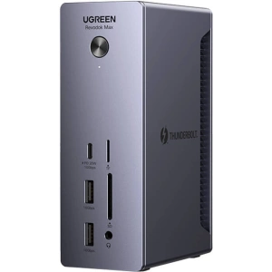 Kup Docking station UGREEN U710 DC, 4xUSB-A, 2xThunderbolt 4 USB-C, DisplayPort 8K30Hz, RJ45, SD/TF, AUX, USB-C PD 90W gri - UGR1852 - {ean13} - Sklep Home Screen