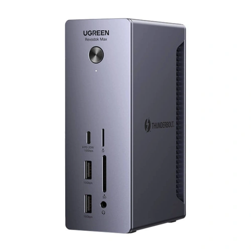 Kup Docking station UGREEN U710 DC, 4xUSB-A, 2xThunderbolt 4 USB-C, DisplayPort 8K30Hz, RJ45, SD/TF, AUX, USB-C PD 90W gri - UGR1852 - {ean13} - Sklep Home Screen