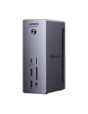 Stacja dokująca UGREEN U710 DC, 4xUSB-A, 2xThunderbolt 4 USB-C, DisplayPort 8K30Hz, RJ45, SD/TF, AUX, USB-C PD 90W szara