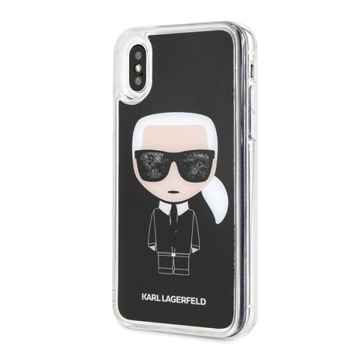 Kup Karl Lagerfeld KLHCPXICGBK iPhone X/Xs fekete/iconikus csillogás - KLD202BLK - {ean13} - Sklep Home Screen