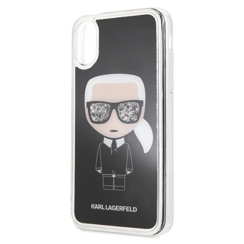 Kup Karl Lagerfeld KLHCPXICGBK iPhone X/Xs fekete/iconikus csillogás - KLD202BLK - {ean13} - Sklep Home Screen