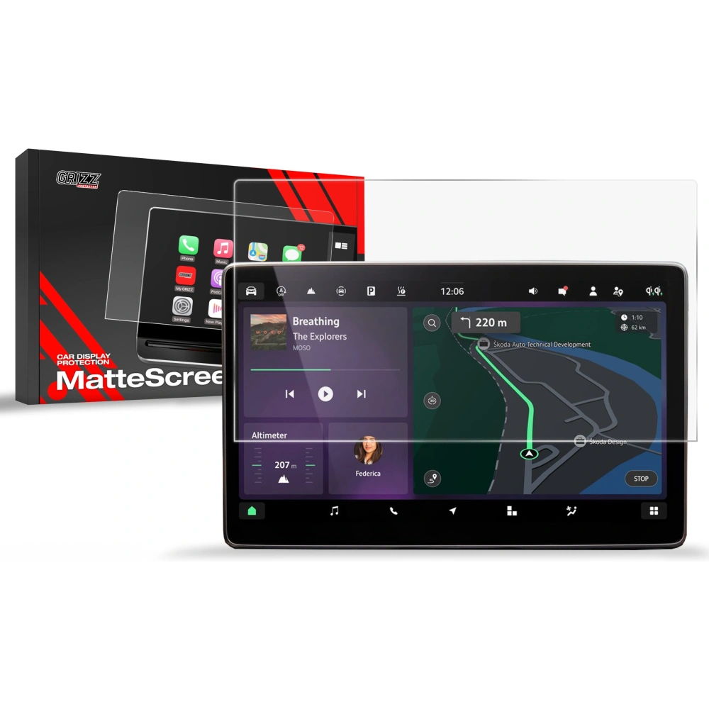 Folia matowa GrizzGlass CarDisplay Protection do Skoda Octavia 4 13" 2024-2025
