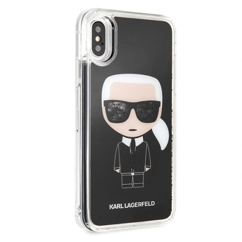Kup Karl Lagerfeld KLHCPXICGBK iPhone X/Xs fekete/iconikus csillogás - KLD202BLK - {ean13} - Sklep Home Screen