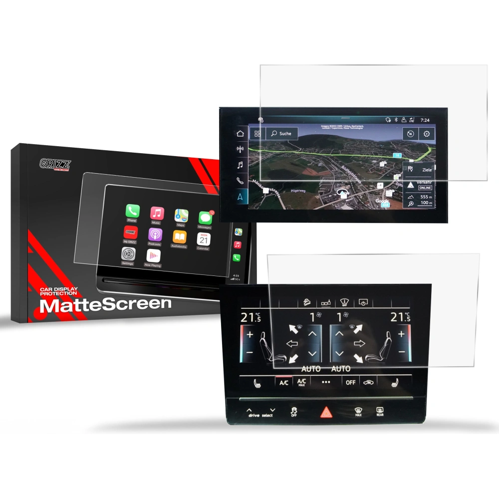 Folia matowa GrizzGlass CarDisplay Protection do Audi Q8 e-tron 2022-2025 [2w1]