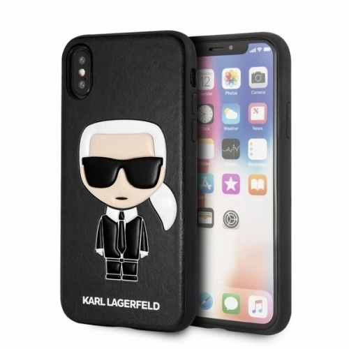 Kup Karl Lagerfeld KLHCPXIKPUBK iPhone X/Xs hardcase černý/black Iconic Karl Embossed - KLD203BLK - {ean13} - Sklep Home Screen