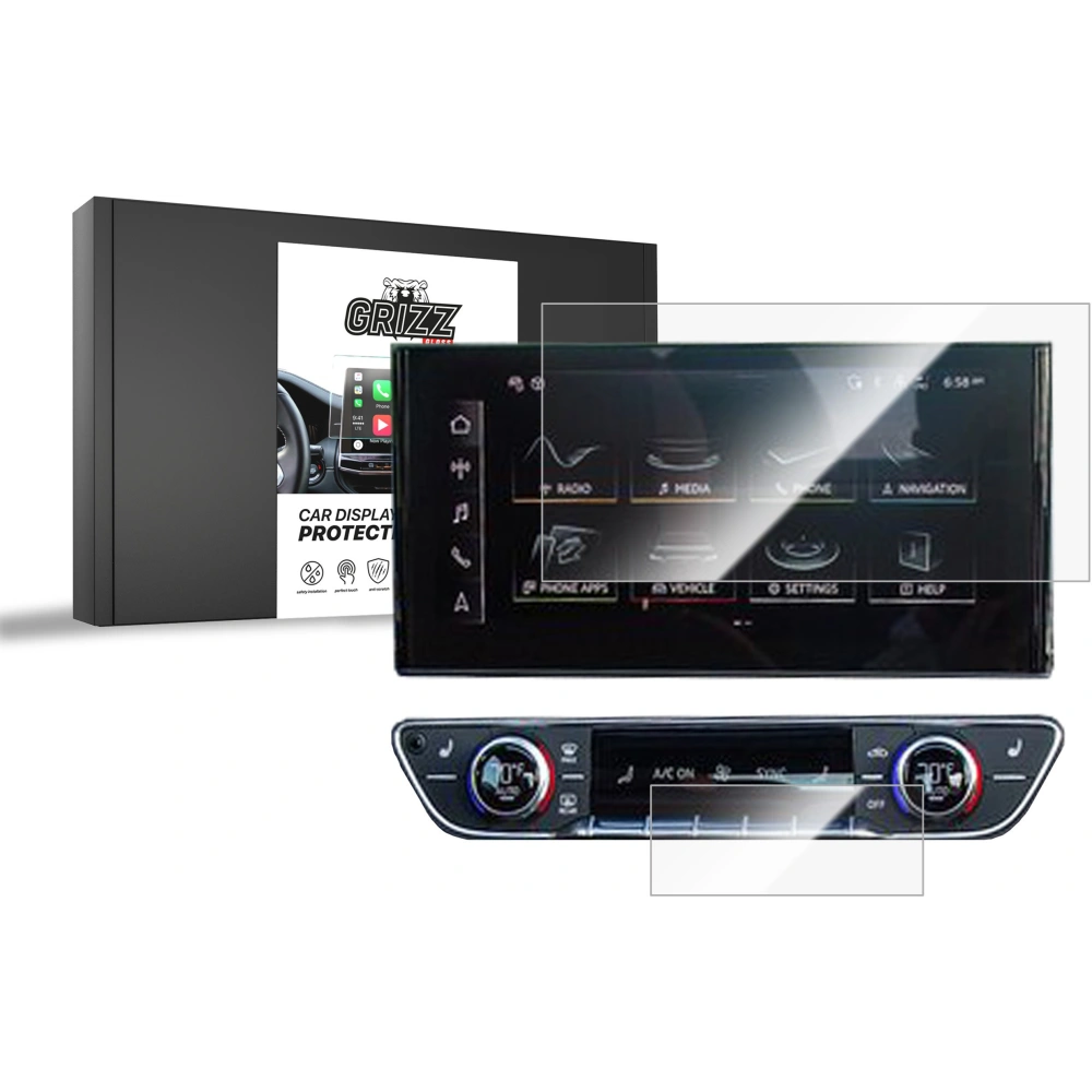 Folia ceramiczna GrizzGlass CarDisplay Protection do Audi Q5 10,1" 2020-2024 [2w1]