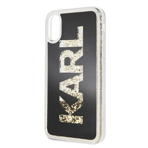 Kup Karl Lagerfeld KLHCPXKAGBK iPhone X/Xs schwarz/schwarz Karl logo Glitter - KLD206BLK - {ean13} - Sklep Home Screen