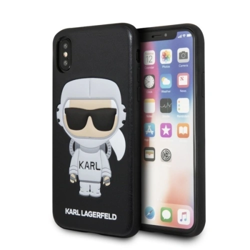 Kup Karl Lagerfeld KLHCPXKSCO iPhone X Hartschale schwarz/schwarz Karl Space Cosmonaut - KLD208BLK - {ean13} - Sklep Home Screen