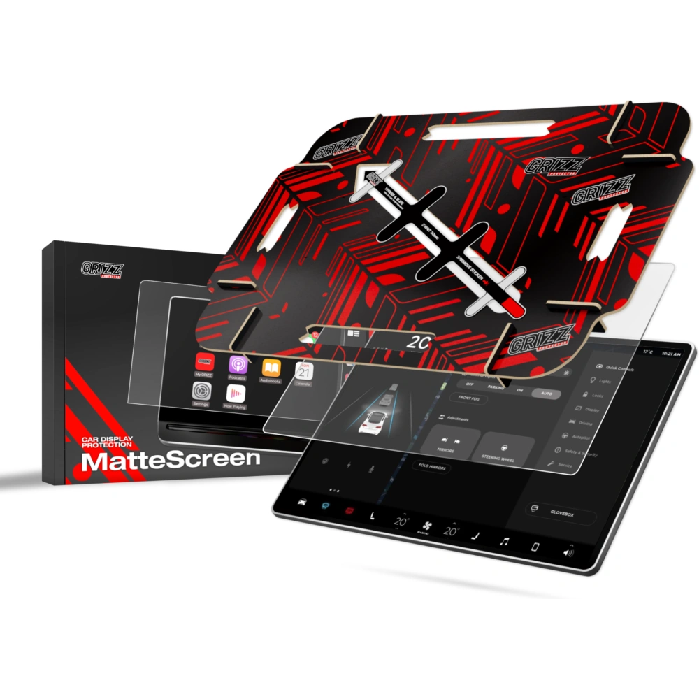 Folia matowa GrizzGlass CarDisplay MatteScreen Easy do Tesla Model 3 Highland 2023-2024