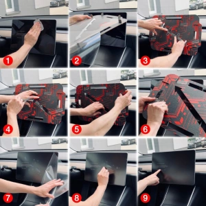 Fólie matná GrizzGlass CarDisplay MatteScreen Easy pro Tesla Model 3 Highland 2023-2024