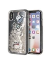 Karl Lagerfeld KLHCPXKSICGO iPhone X/Xs zlatý/gold tvrdý kryt Ikonické vzory tekutý třpyt