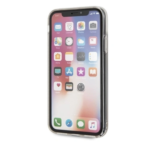 Kup Karl Lagerfeld KLHCPXKSICGO iPhone X/Xs auriu/gold carcasă dură Iconic Patterns Liquid Glitter - KLD210GLD - {ean13} - Sklep Home Screen