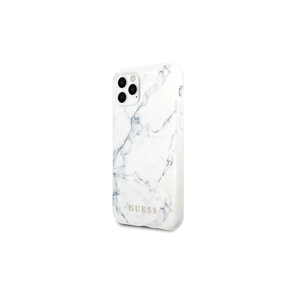 Etui Guess GUHCN65PCUMAWH Apple iPhone 11 Pro Max biały/white Marble