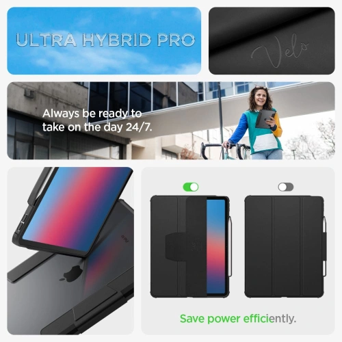 Kup Etui Spigen Ultra Hybrid Pro Apple iPad Air 13" 2024 (6. generacji) Black - SPN3429 - {ean13} - Sklep Home Screen