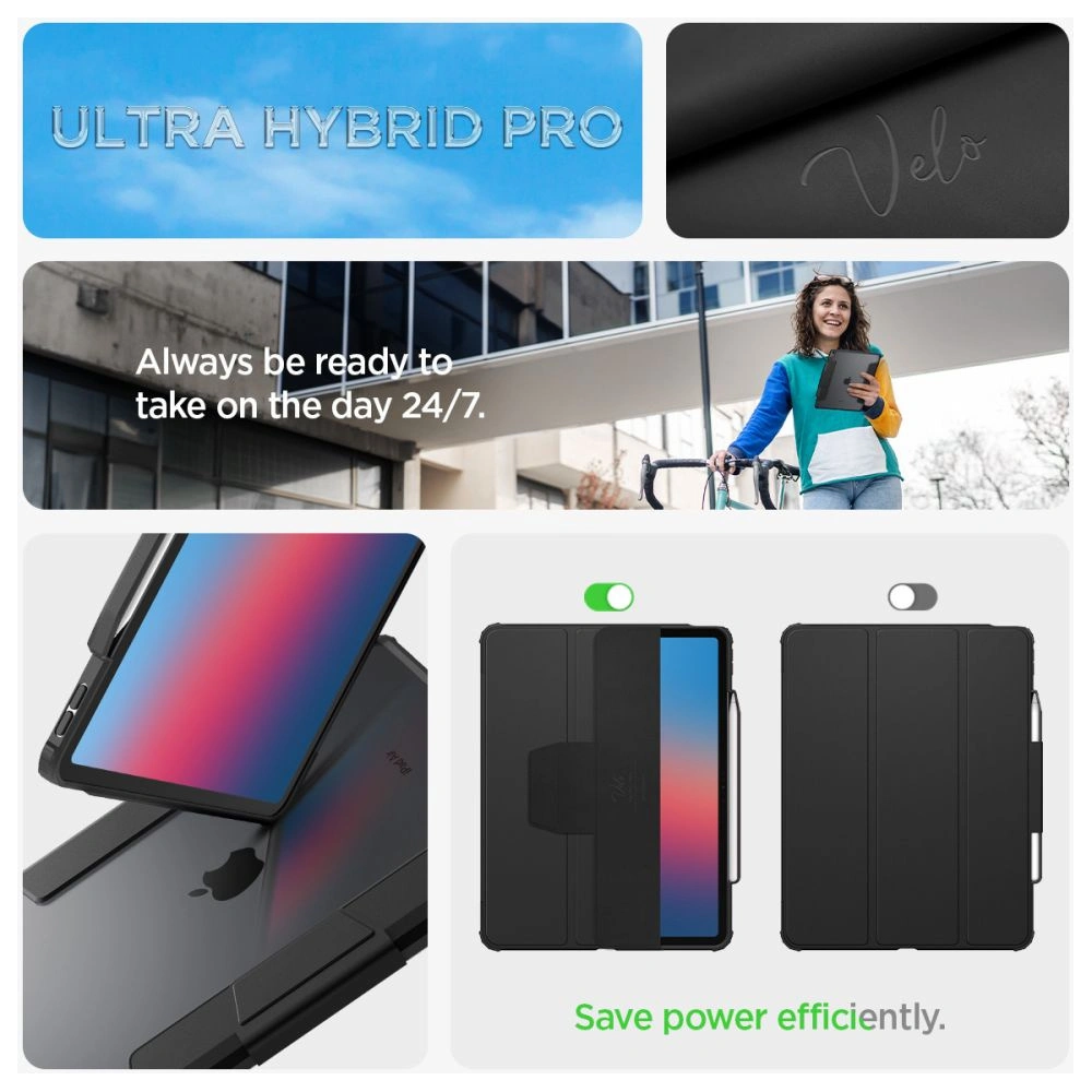 Etui Spigen Ultra Hybrid Pro Apple iPad Air 13" 2024 (6. generacji) Black